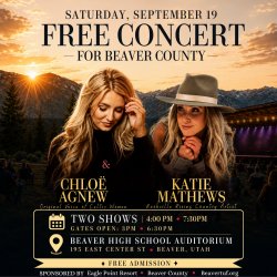 Chloë Agnew & Katie Mathews at Beaver High school Auditorium | Beaver, Utah