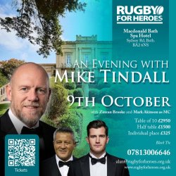 Rugby for Heroes An Evening with Mike Tindall