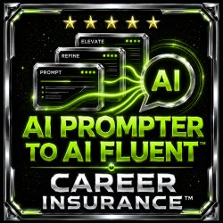 From AI Prompter to AI Fluent™ — In One Day. Build Better Work + an AI Portfolio with ChatGPT, Claude & Copilot