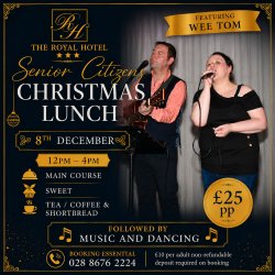 Senior Citizen Christmas Lunch with Wee Tom