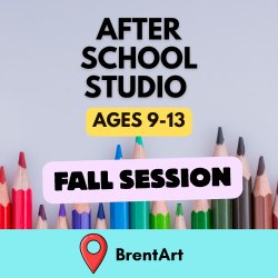 After School Studio (Ages 9–13) at BrentArt (FALL SESSION)