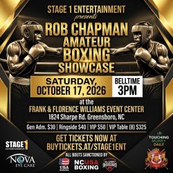 Rob Chapman Amateur Boxing Classic                  (All Sales Final)