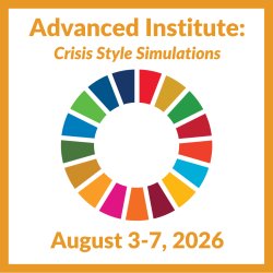 Icon for UNAGB's 2026 Summer Institute about Crisis-Style Simulations.