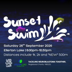 TeamLuke sunset swim 2026 Logo