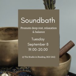 Soundbath on Tuesday September 8 at The Studio