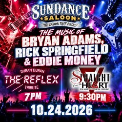 THE MUSIC OF BRYAN ADAMS, RICK SPRINGFIELD,EDDIE MONEY/DURANDURAN-STRAIGHT FROM THE HEART/THE REFLEX