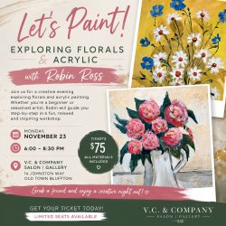 Let’s Paint! Workshop: Exploring Florals in Acrylic