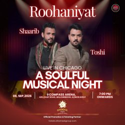 Zaki Khan; Mauj Entertainment National Promoter Presents Shaarib & Toshi – Roohaniyat