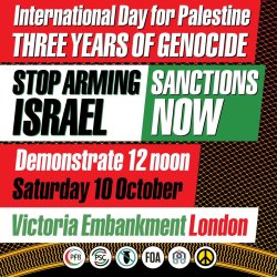 Bath to London coach for National demonstration against the genocide