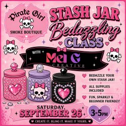 Stash Jar Bedazzling Class