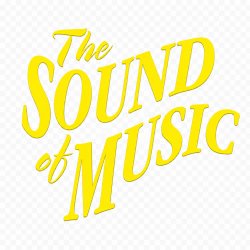 The Sound of Music - yellow art text