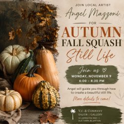 Still Life Autumn Squash with Local Artist Angel Mazzoni