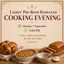 Ladies’ Pre-Rosh Hashanah Cooking Evening