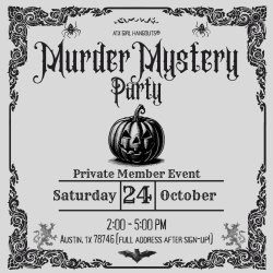 Murder Mystery Party [Private Member Event]