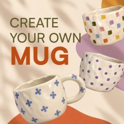 Create your own ceramic coffee mug!