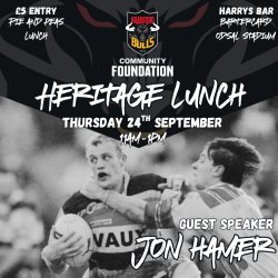 Heritage Lunch - Guest Speaker Jon Hamer
