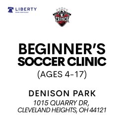 BEGINNER'S SOCCER CLINIC @ DENISON PARK (CLEVELAND HTS, OH)
