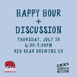Happy hour + discussion!