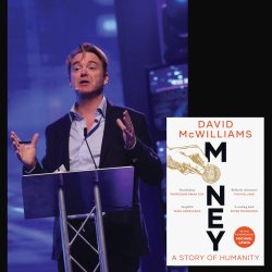 David McWilliams with book 'Money'