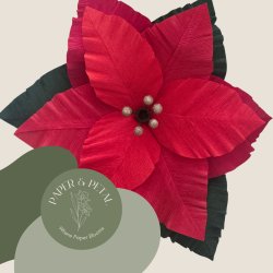 Giant Crepe Paper Poinsettia Workshop