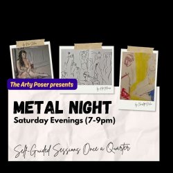 Life Drawing Special at Juice Studios (Metal Night 🤘!)