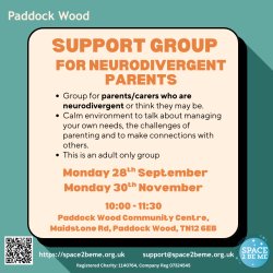 Support Group for Neurodivergent Parents - Paddock Wood