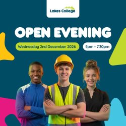 Lakes College Open Day - Wednesday 2nd December