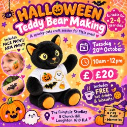 Halloween teddy bear making