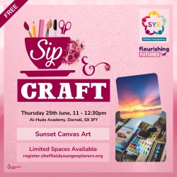 Sip & Craft: Sunset Canvas Art