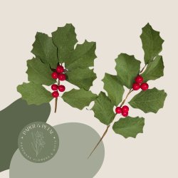 Crepe Paper Holly Workshop