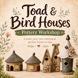Build a Bird or a Toad house with Clay - Pottery Workshop