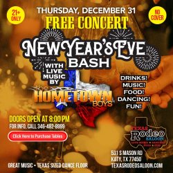 Hometown Boys Ring in New Years Eve