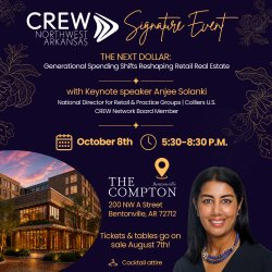 CREW Northwest Arkansas 3rd Annual Signature Event with Keynote Speaker Anjee Solanki