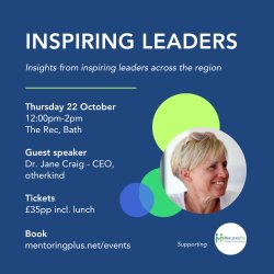 Event visual with profile photo of Dr Jane Craig