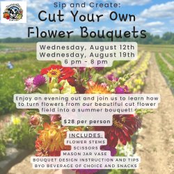 Sip and Create: Cut Your Own Flower Bouquets