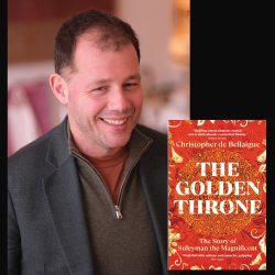 Christopher de Bellaigue with book 'The Golden Throne'