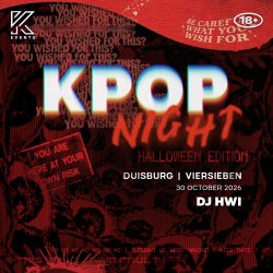 OfficialKEvents | DUISBURG: KPOP & KHIPHOP Night in October — 🎃 HALLOWEEN EDITION 🎃