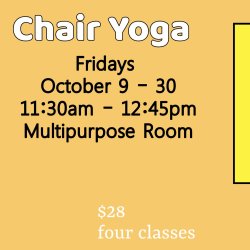 Chair Yoga - Fridays