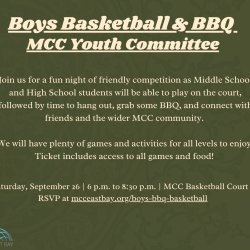 Boys Basketball & BBQ | MCC Youth Committee