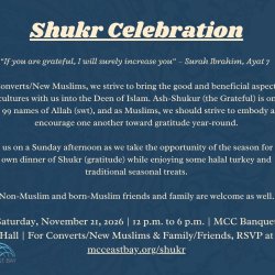 Shukr Celebration Luncheon for Converts