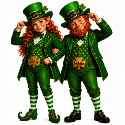 Leprechauns Erin and Nobito