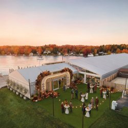 An aerial view of Art Coast Food & Wine Festival