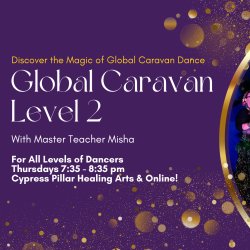 Level 2 Global Caravan Bellydance with Misha Thursdays 7:35 pm Sarasota Florida or virtually online