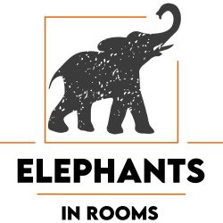 An image of an elephant that is the company logo