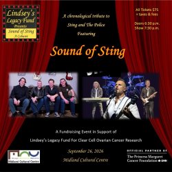 Lindsey’s Legacy Fund Presents: Sting and The Police in Canada