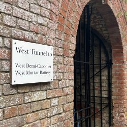 Brick arch tunnel entrnce