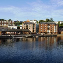 looking over the quay at Exeter