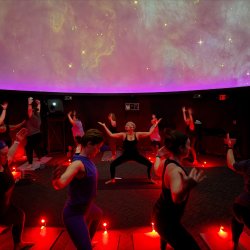 Yoga Under the Stars at the Shiras Planetarium