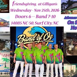 Friendsgiving at Gilligan's - Band of Oz - Surf City NC