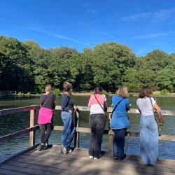 Time to pause during netwalking on Wimbledon Common